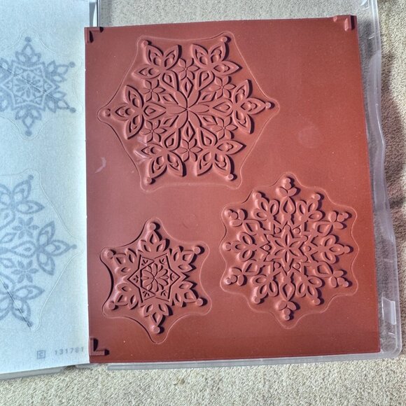 Stampin Up Festive Flurry Stamp Set Christmas Cards Holiday Winter Snowflakes - Picture 3 of 5